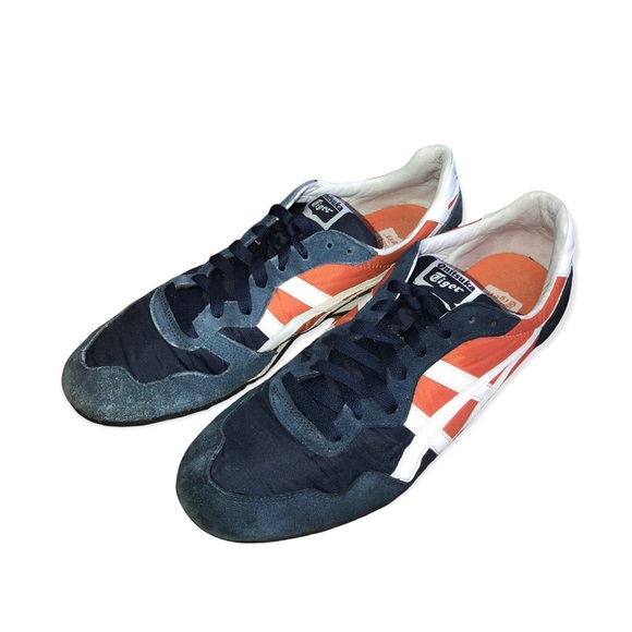 ASICS Shoes | ASICS Onitsuka Tiger Stripes Shoes D190l Blue Orange White US Sz 10.5 EUR 44.5 | Color: Blue/Orange | Size: 10.5 | Naomiethermidor's